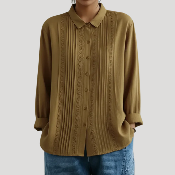 PAM – CAMISA CON DETALLES DE ENCAJE