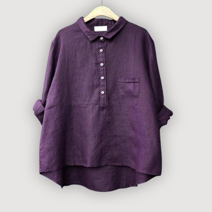 OLIVIA – BLUSA DE LINO RELAJADA