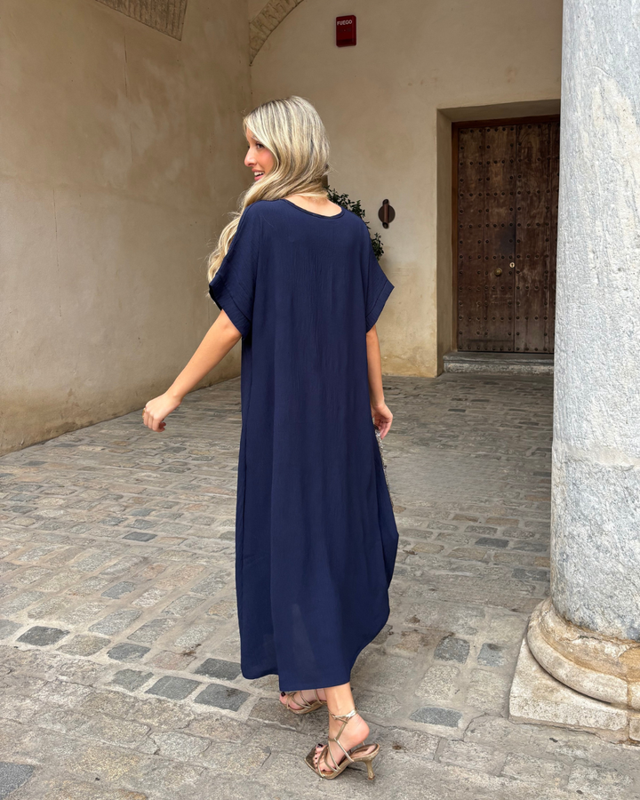 Vestido Telma marino