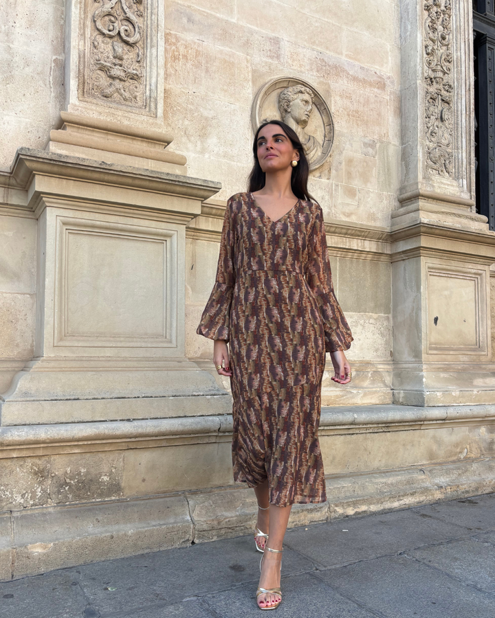 Vestido Belmonte verde caqui