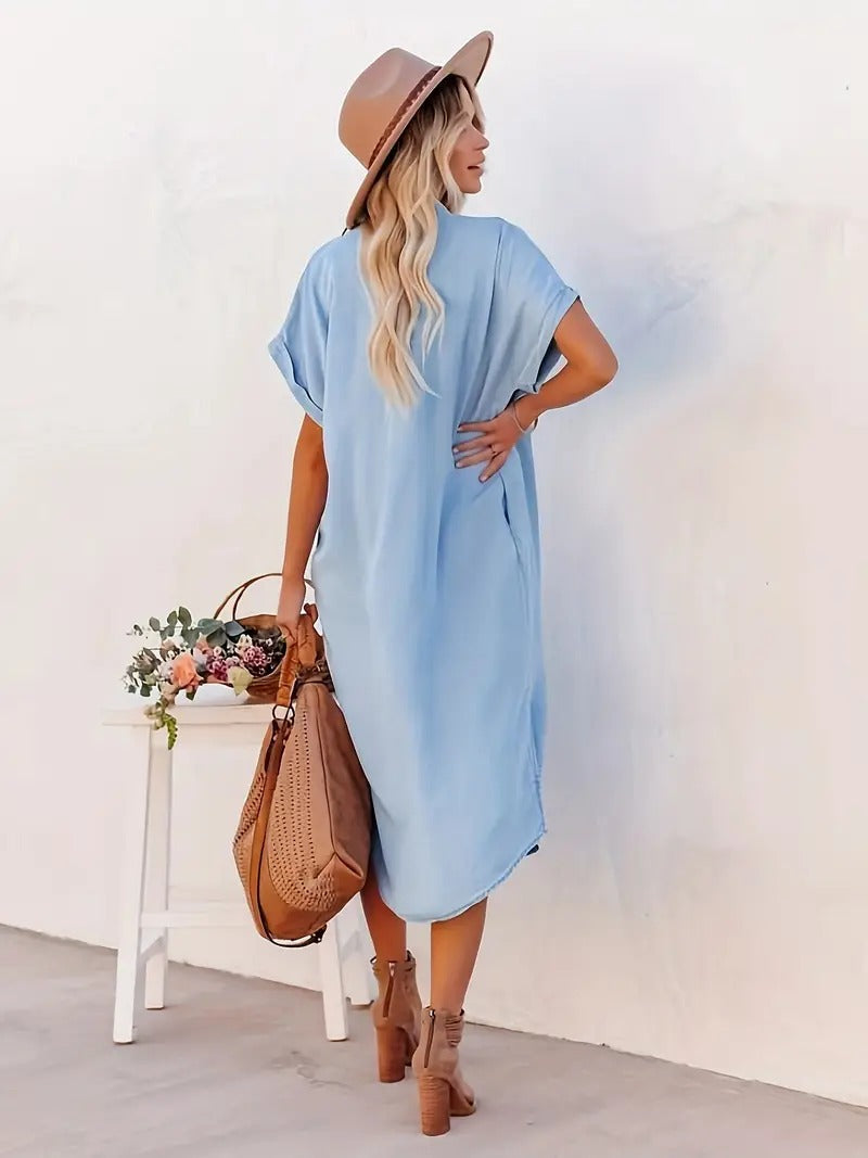 SAVANNAH | Camisa-vestido con Bolsillos