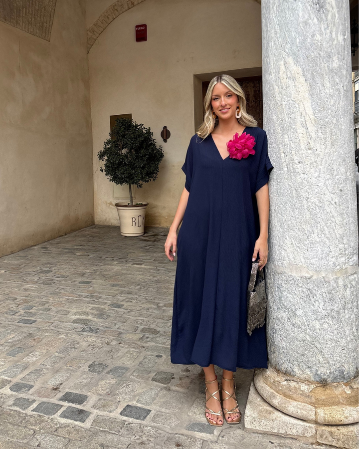 Vestido Telma marino