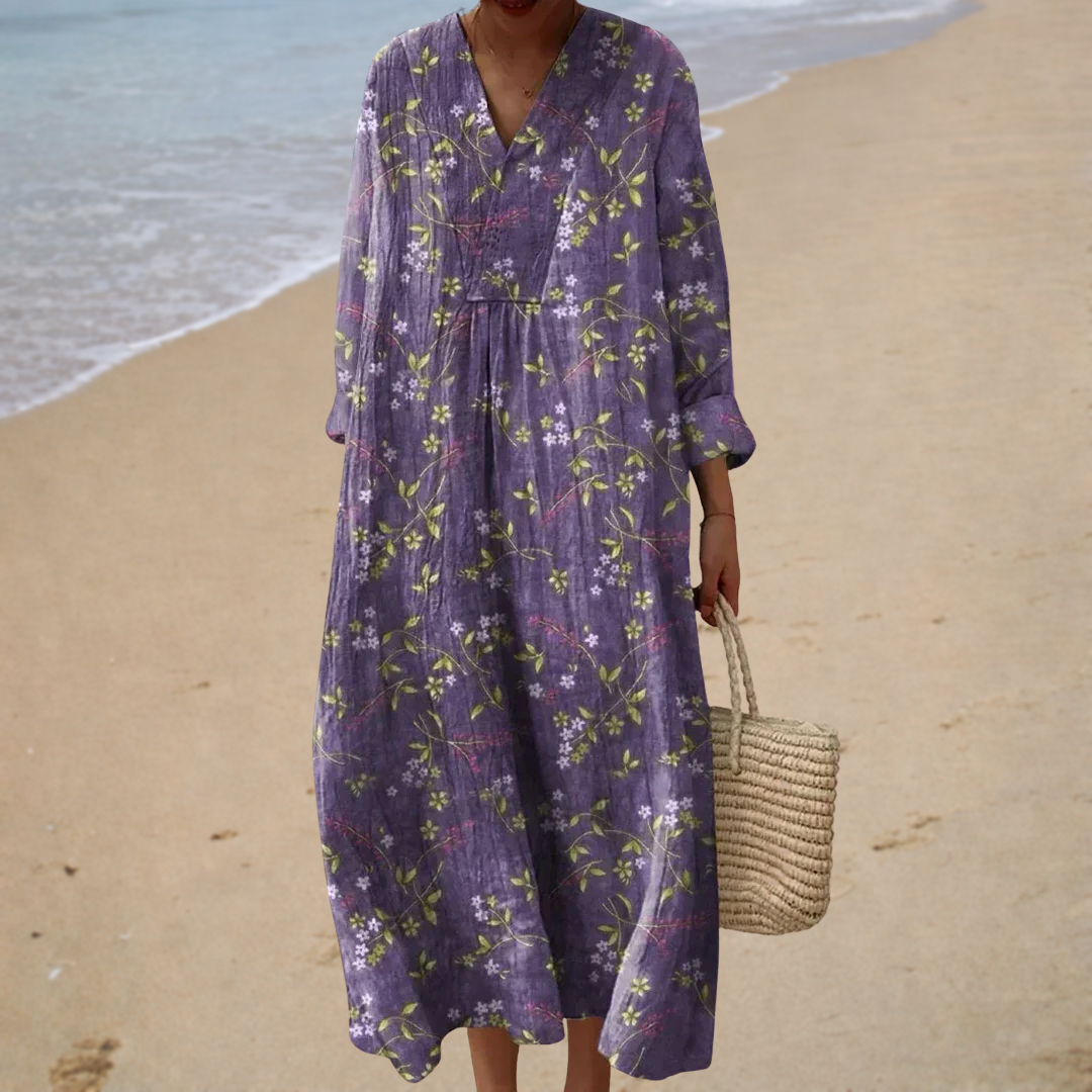Vestido de Verano Impreso que Realza