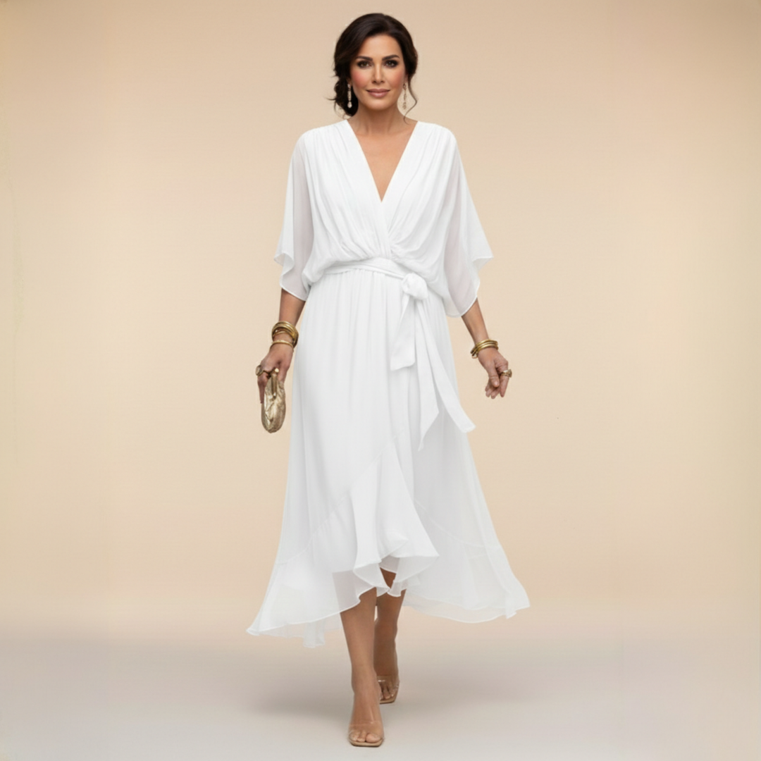 Sarah | Vestido Chiffon Escote en V