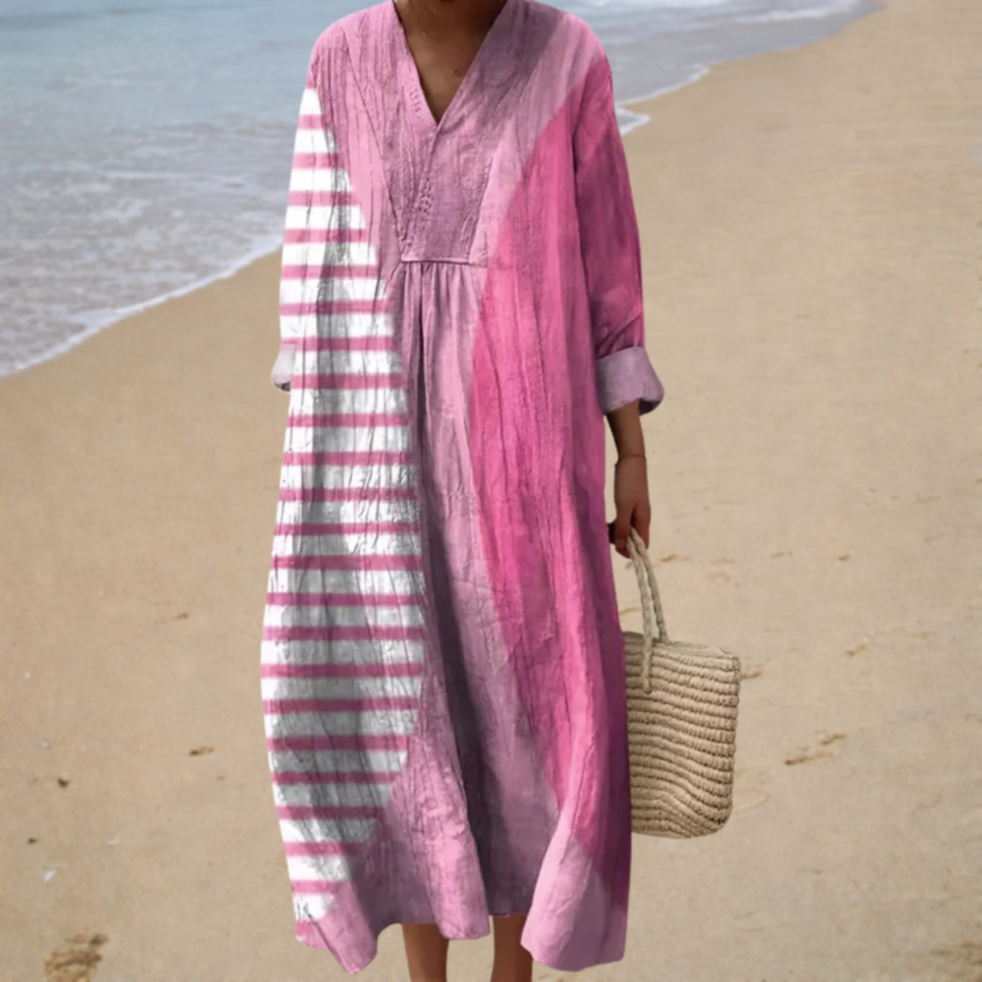 Vestido de Verano Estampado que Realza