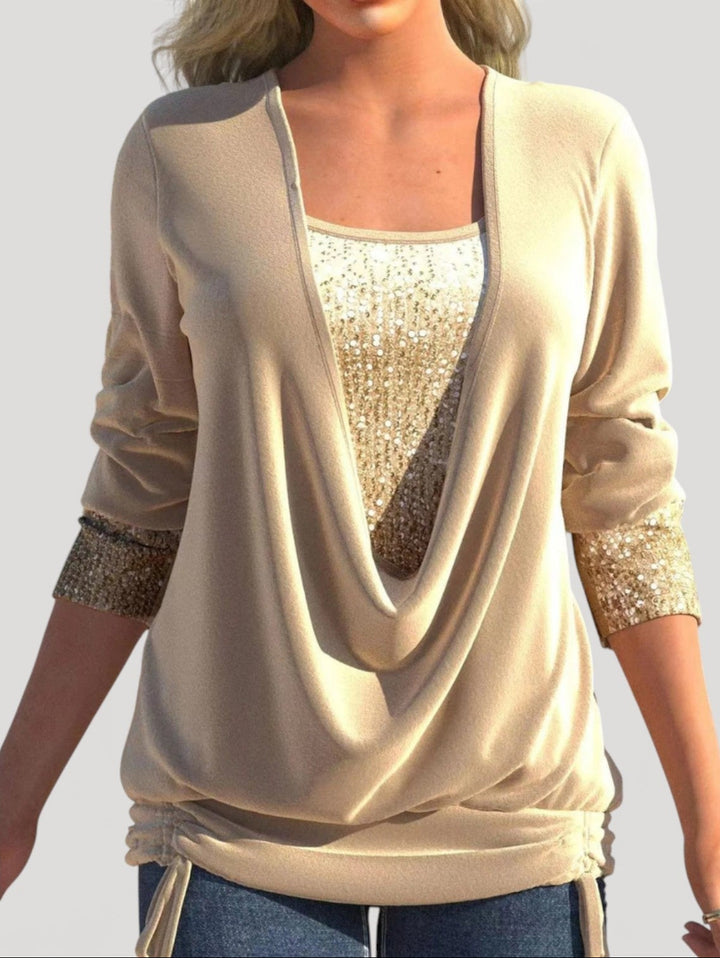 PHYLLIS – TOP DRAPEADO ELEGANTE