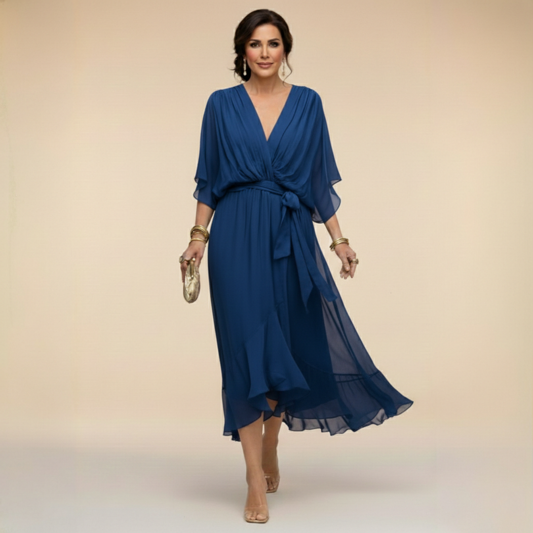 Sarah | Vestido Chiffon Escote en V
