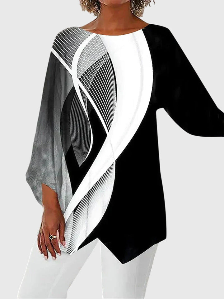 Alayah™ | Top Elegante de Cuello Redondo