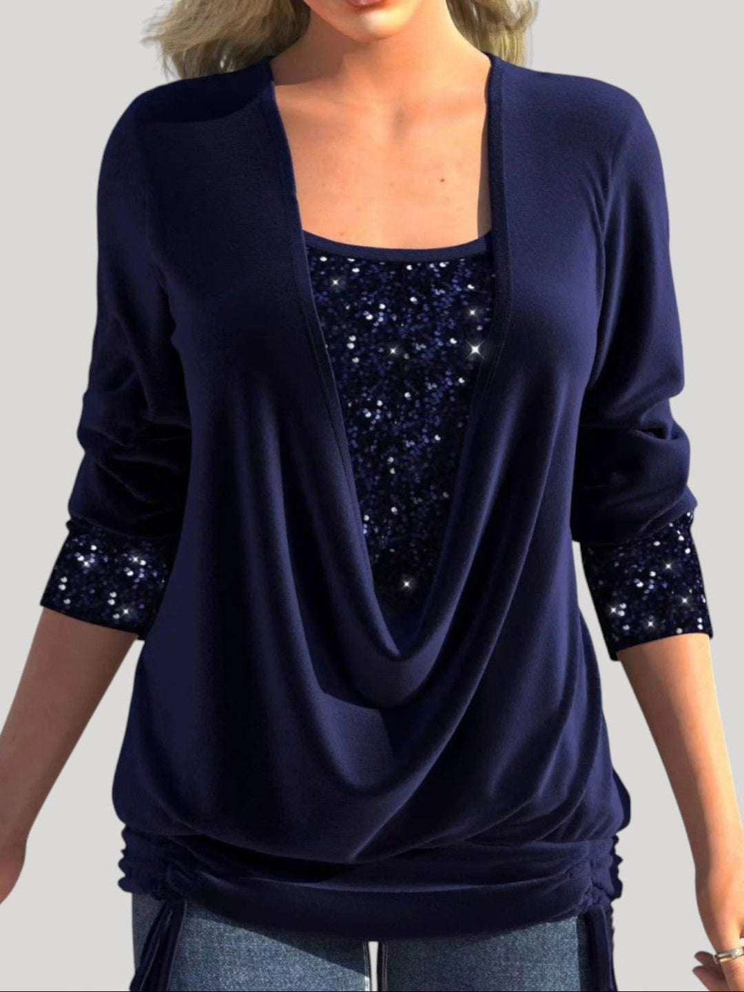 PHYLLIS – TOP DRAPEADO ELEGANTE