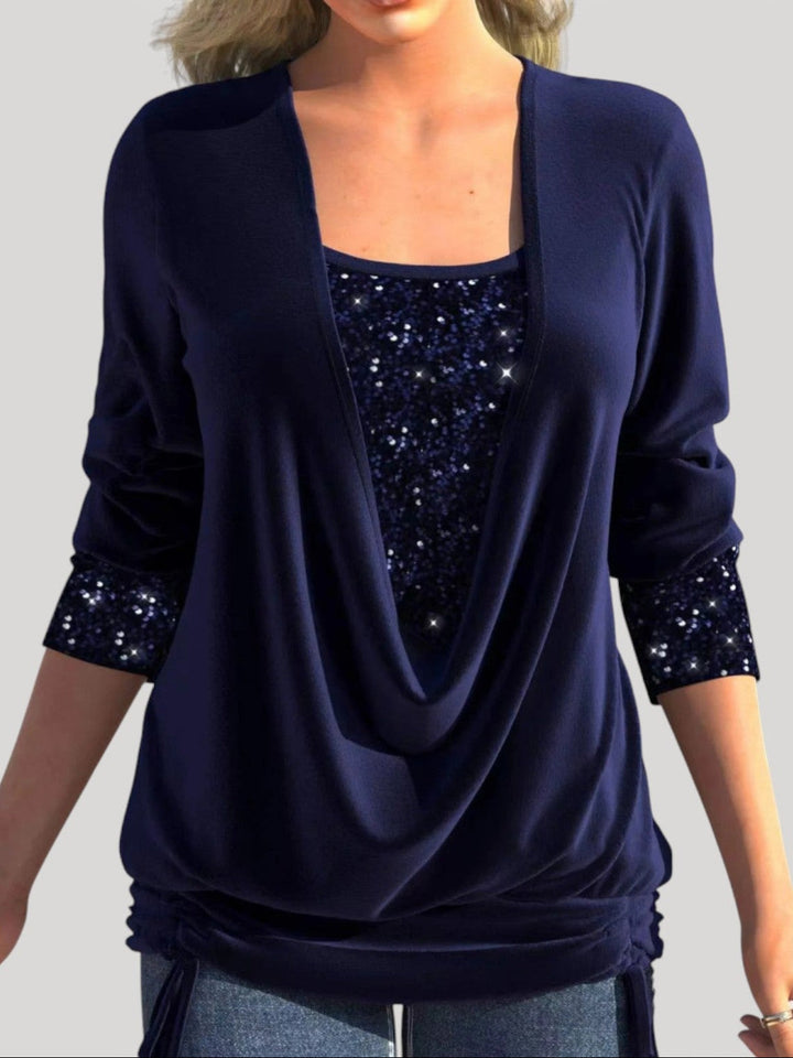 PHYLLIS – TOP DRAPEADO ELEGANTE