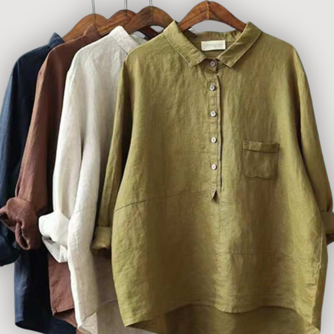 OLIVIA – BLUSA DE LINO RELAJADA