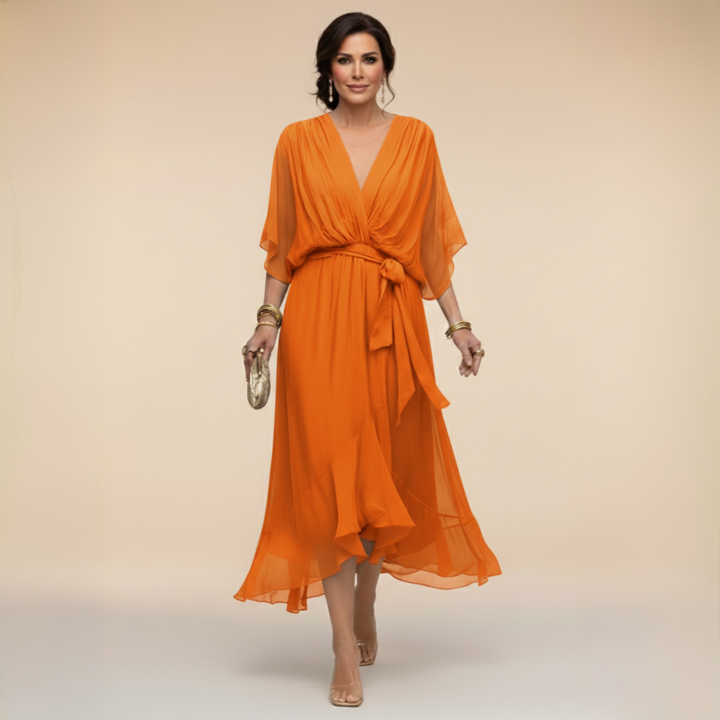 Sarah | Vestido Chiffon Escote en V