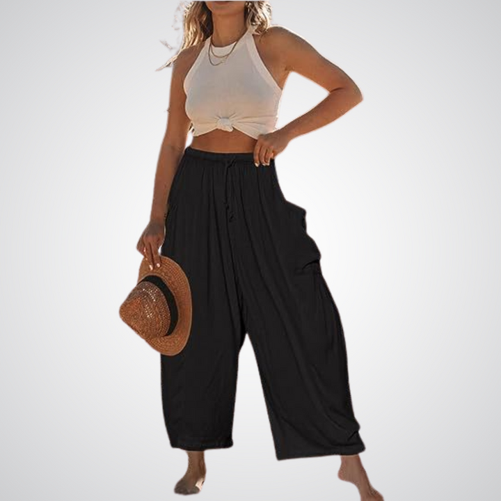 ELENA | Pantalones Cómodos de Pierna Ancha