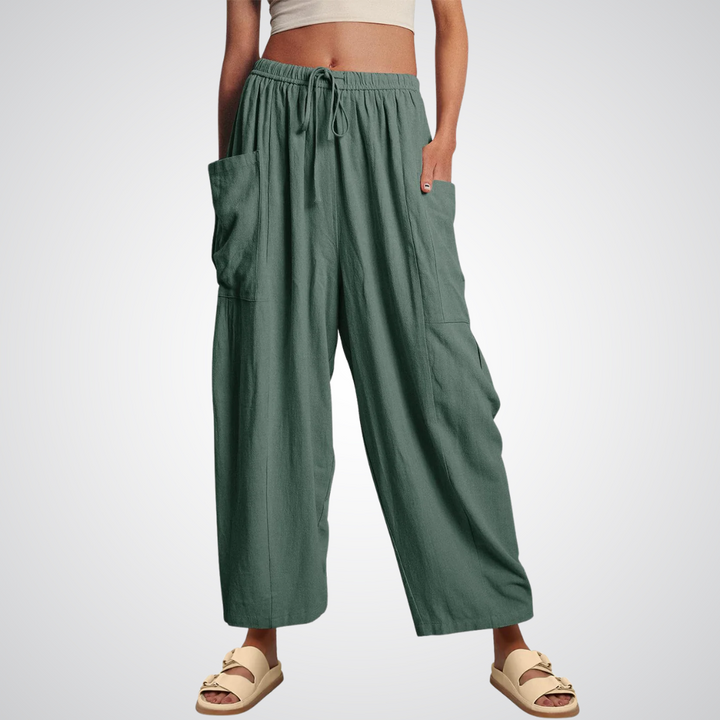 ELENA | Pantalones Cómodos de Pierna Ancha