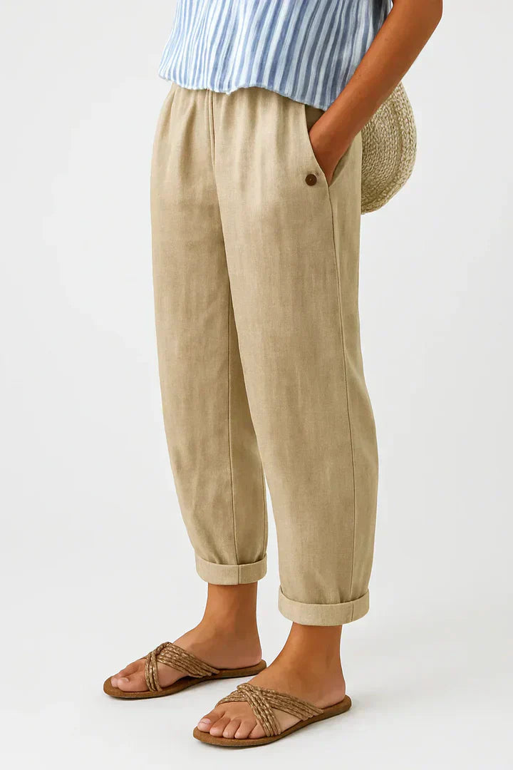 Stella | Pantalones de Lino Atemporal