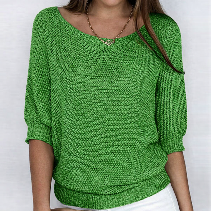 Luigia - Jersey elegante de punto trenzado