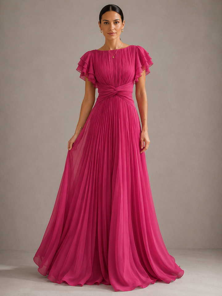 Abigail | Vestido de Noche Plisado