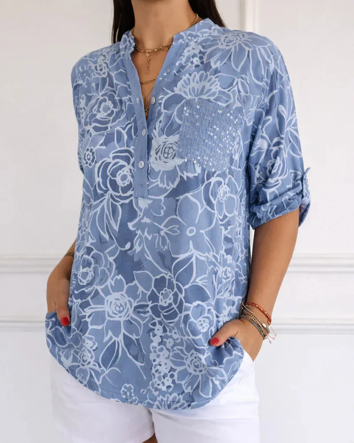 Camila | Blusa Elegante con Bolsillo