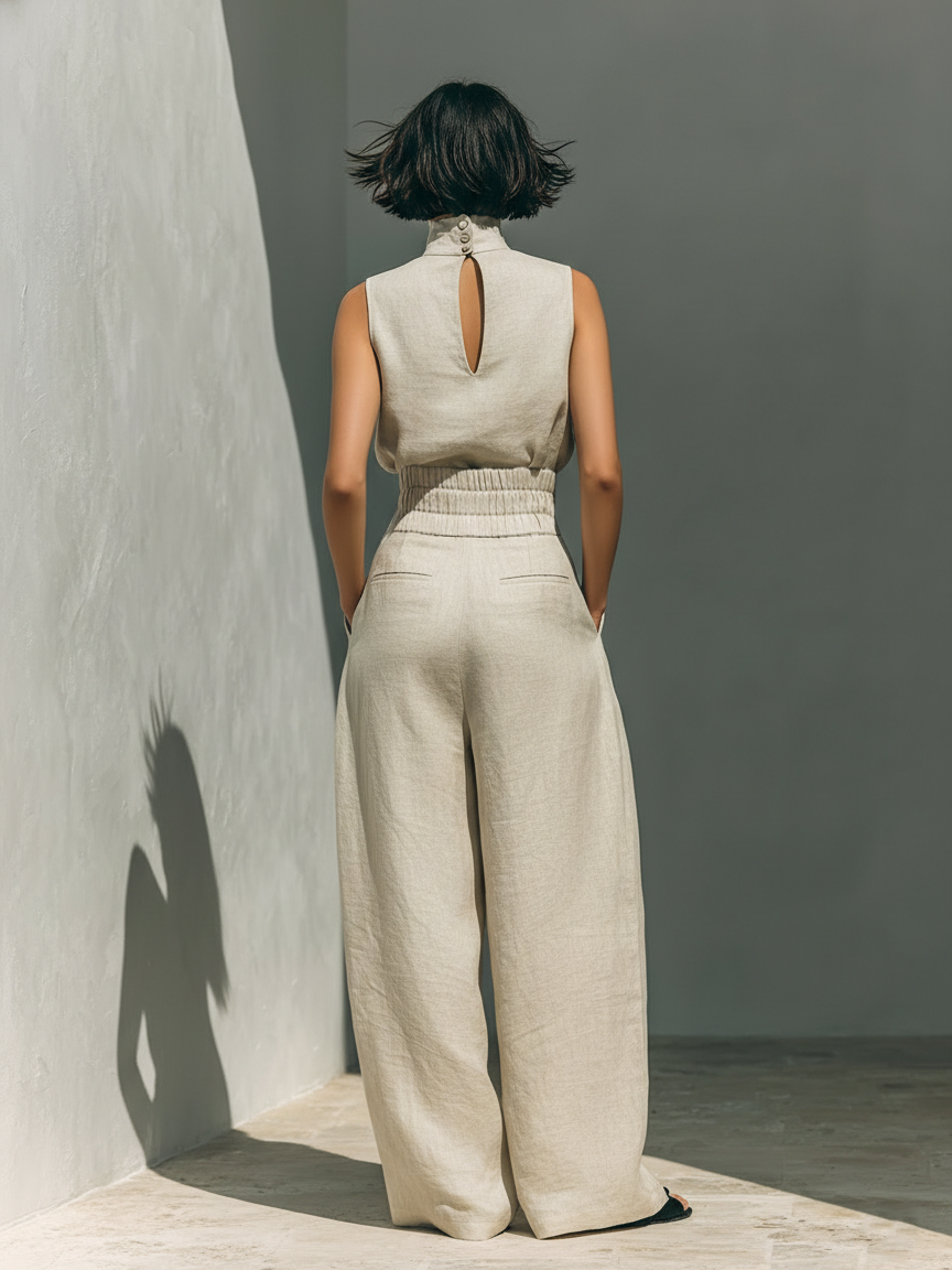 María | Conjunto de lino elegante
