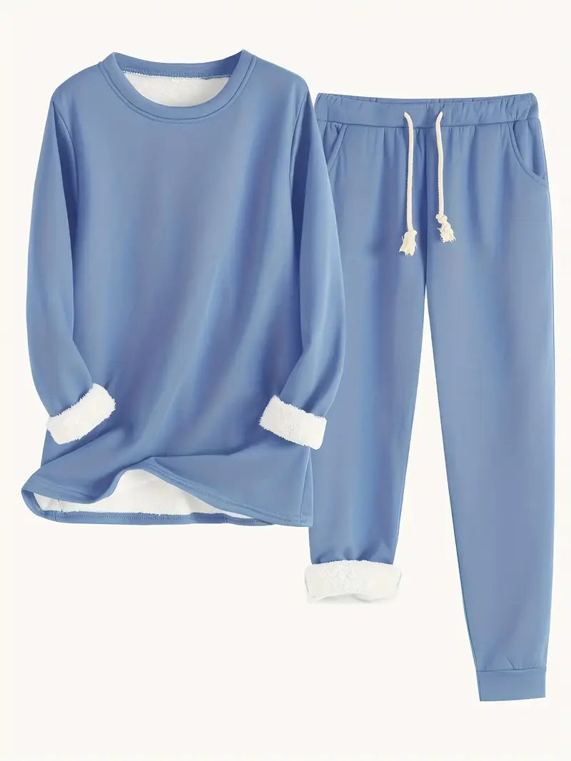 Hailey | Conjunto Cómodo Forrado de Felpa