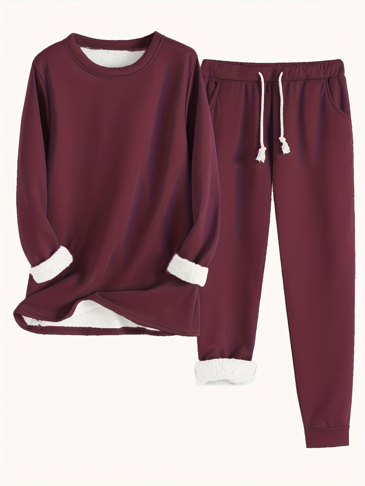 Hailey | Conjunto Cómodo Forrado de Felpa
