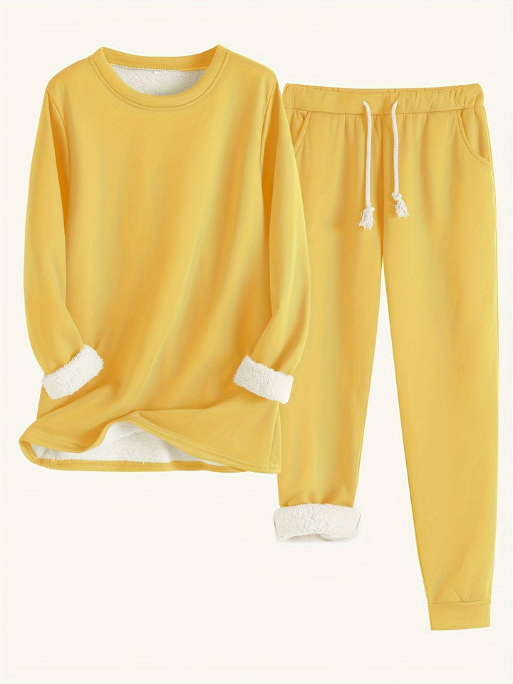 Hailey | Conjunto Cómodo Forrado de Felpa
