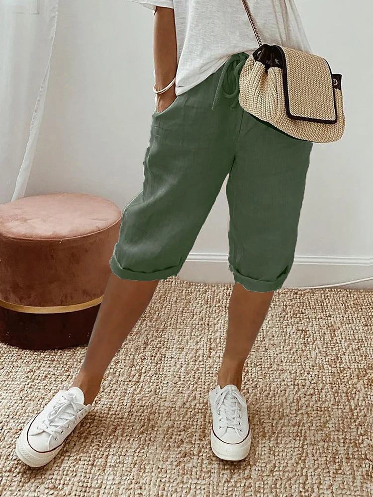 Jemma | Pantalones Cortos Versátiles a la Altura de la Rodilla