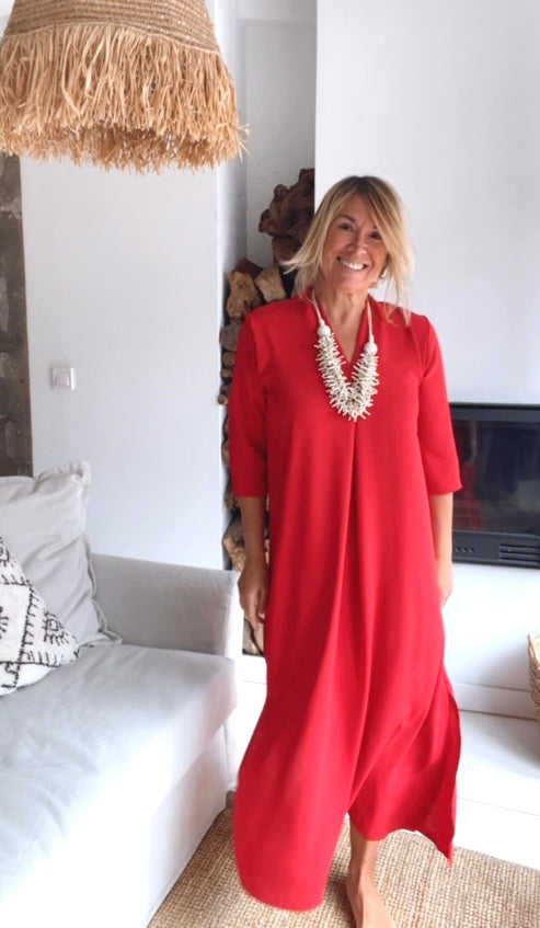 Vestido Laura rojo