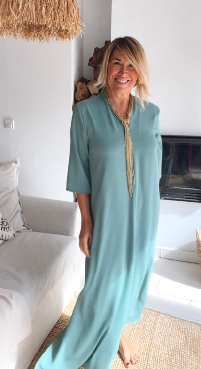 Vestido Laura Verde Agua