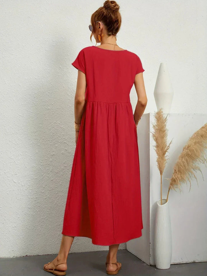 Ursina™ | Vestido Midi Fluido