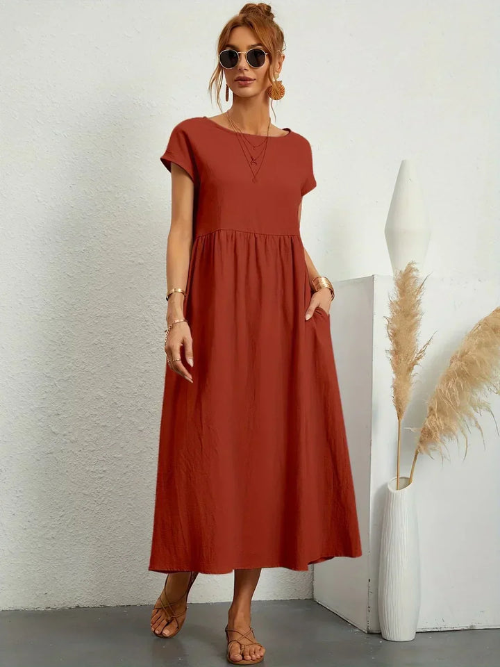 Ursina™ | Vestido Midi Fluido