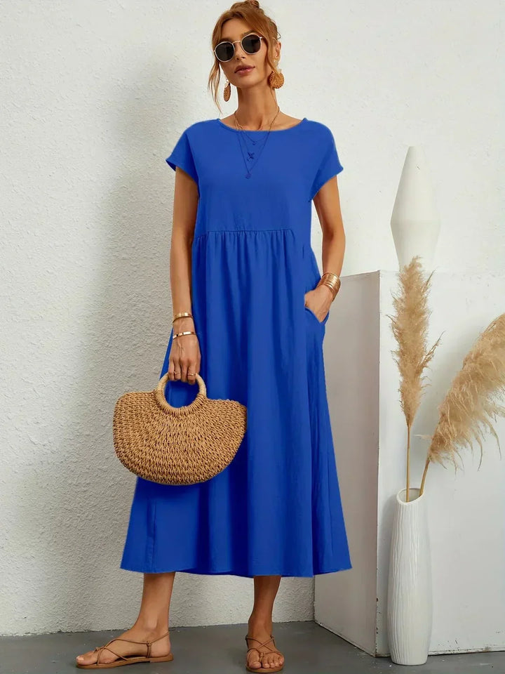 Ursina™ | Vestido Midi Fluido