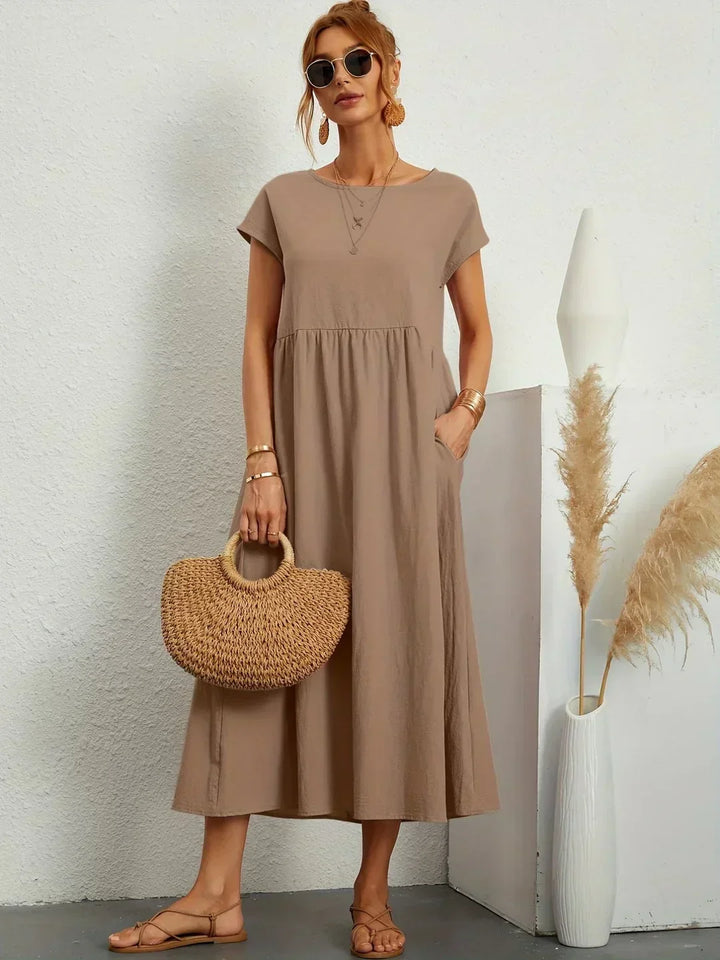 Ursina™ | Vestido Midi Fluido