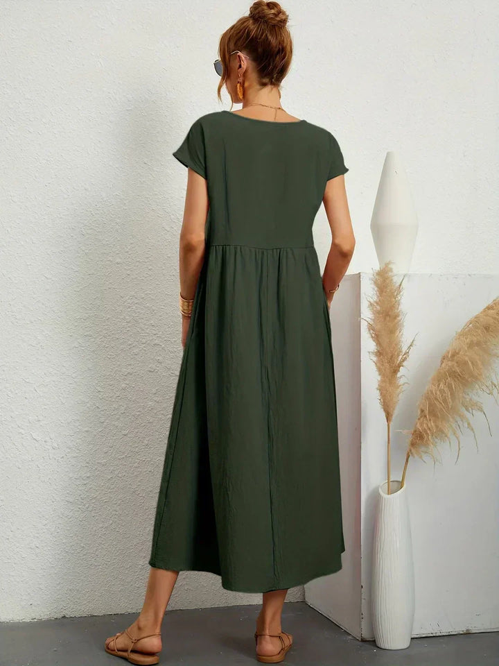 Ursina™ | Vestido Midi Fluido