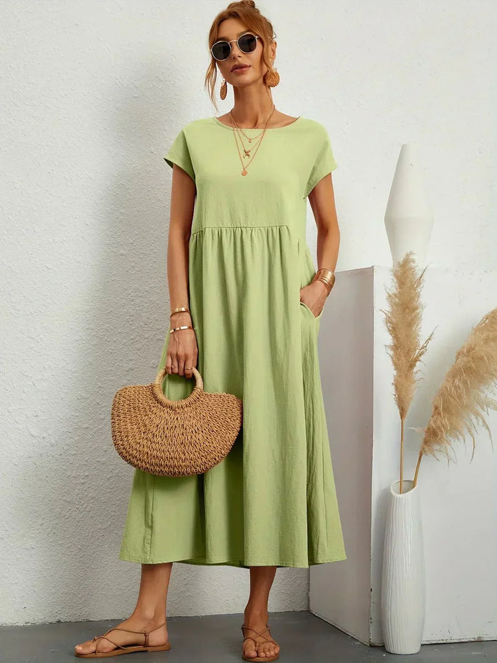Ursina™ | Vestido Midi Fluido