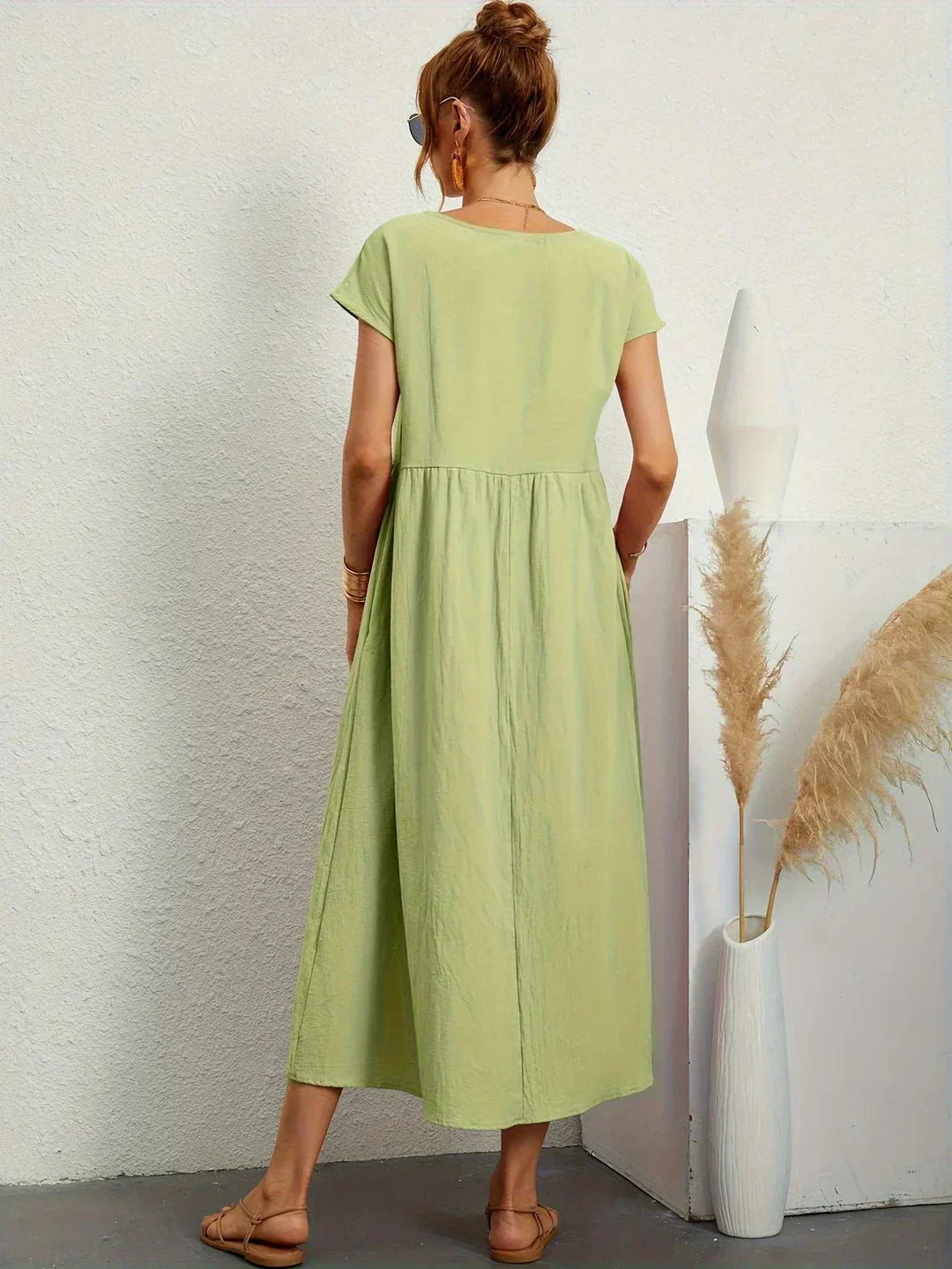 Ursina™ | Vestido Midi Fluido