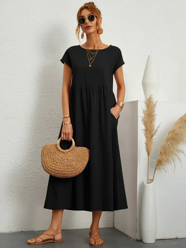 Ursina™ | Vestido Midi Fluido