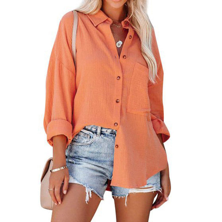MADELYN | Blusa Casual de Botones de Manga Larga