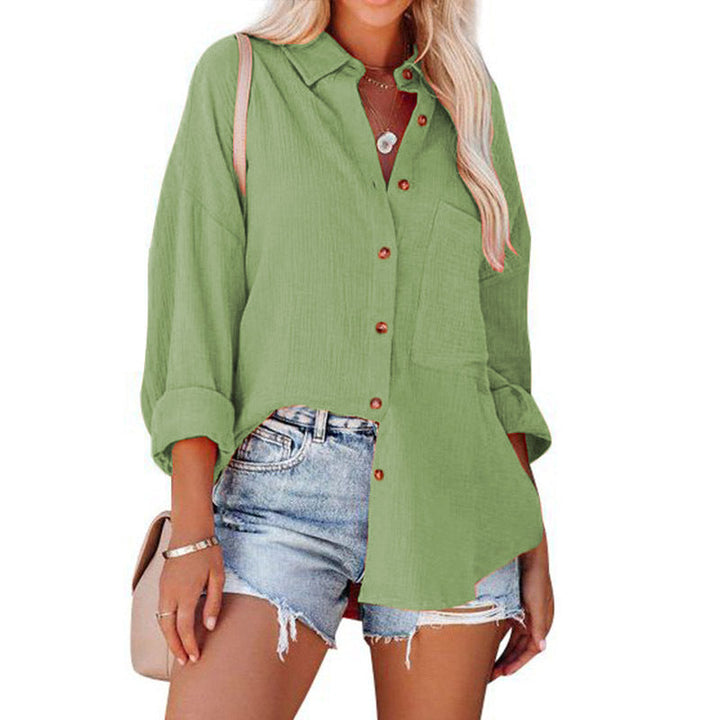MADELYN | Blusa Casual de Botones de Manga Larga