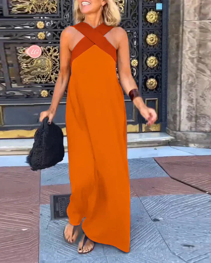 Quirine™ | Vestido Maxi con Frente Envolvente