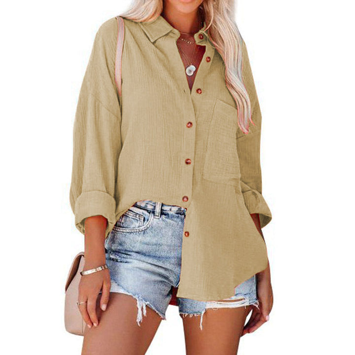 MADELYN | Blusa Casual de Botones de Manga Larga
