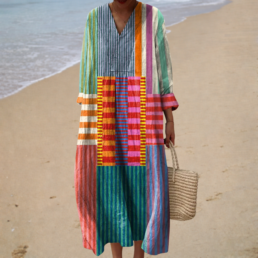 Vestido de Verano con Estampado Halagador