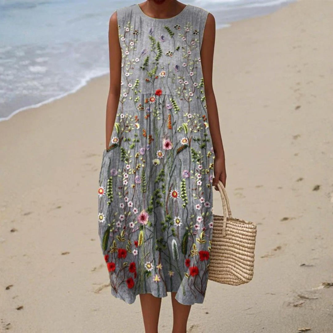 Vestido de Verano Confortable Sin Mangas