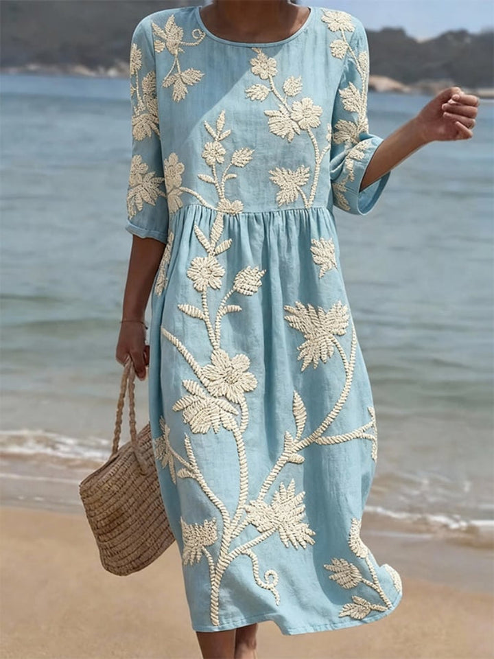Vestido casual de mujer con estampado floral