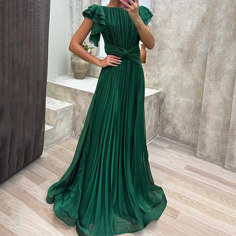 Abigail | Vestido de Noche Plisado
