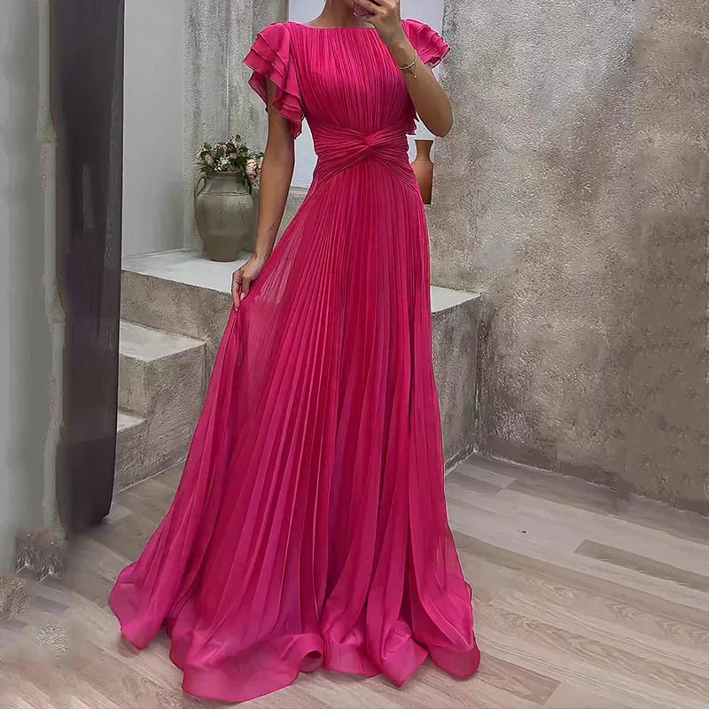 Abigail | Vestido de Noche Plisado