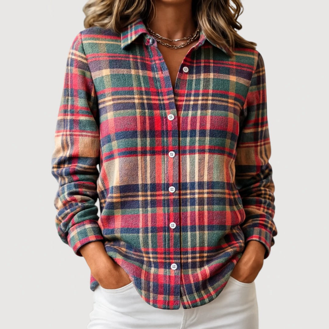 VIANNE – CAMISA DE FLANELA CÓMODA