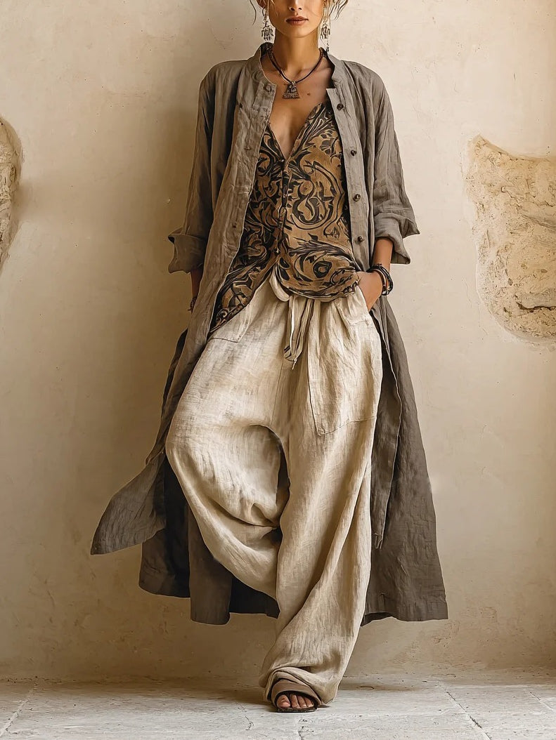 Florencia | Conjunto boho elegante de tres piezas