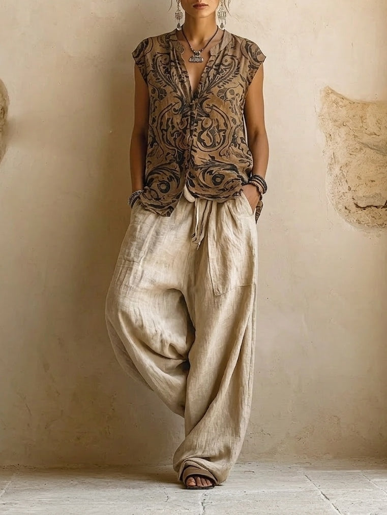 Florencia | Conjunto boho elegante de tres piezas