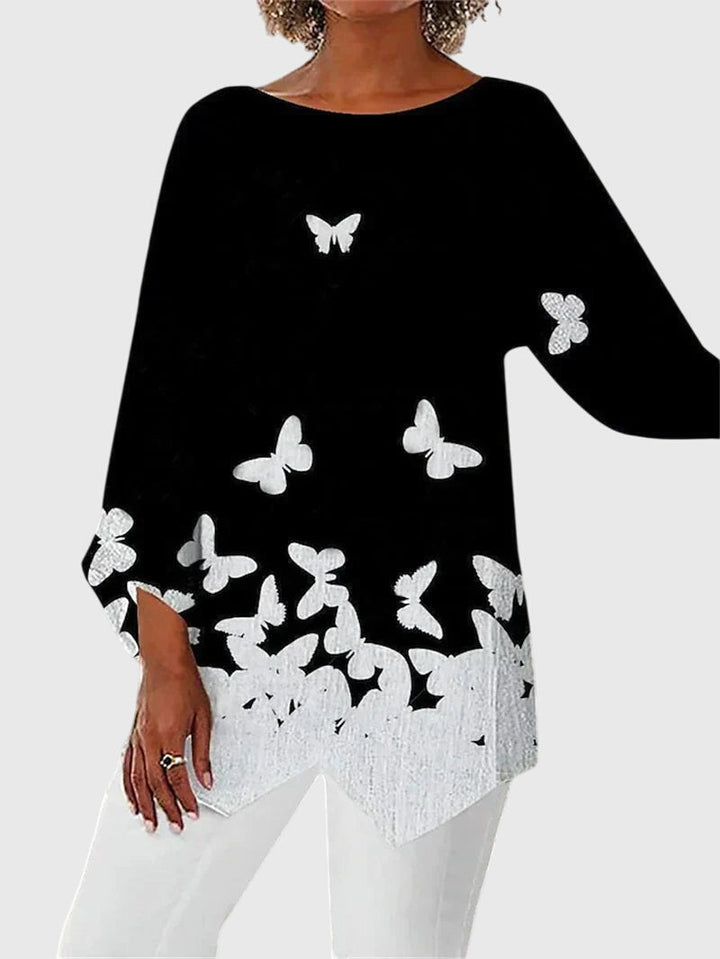 Alayah™ | Top Elegante de Cuello Redondo